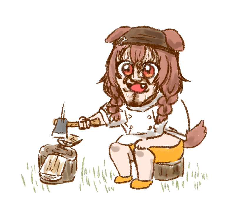 戌神ころね 「」|ねこやまのイラスト