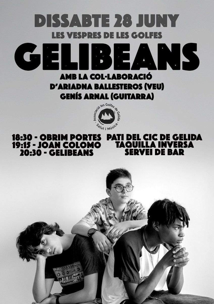 Els Gelibeans han fet un pòster alternatiu pel concert amb <a href="/colomomusica/">joan colomo</a> que és pur amor! 

I que visquin les bandes novelles dels pobles petits! ✊✊✊✊