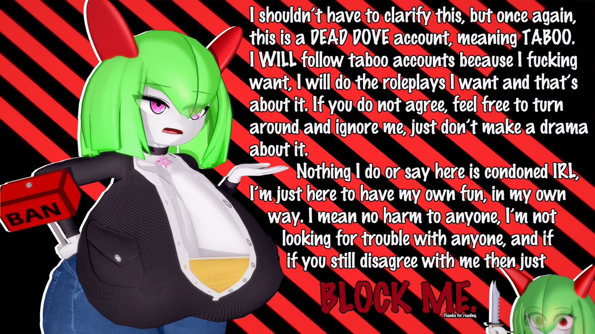 ㅤ 
ㅤㅤㅤㅤㅤㅤㅤㅤ【𝐃𝐈𝐒𝐂𝐋𝐀𝐈𝐌𝐄𝐑.】
ㅤ 
Seriously having to clarify this is stupid.
I don't wish to bother ANYONE, vanilla or not. If I had trouble in the past with you, let it be and just move forth, I'm not interested on drama, it's my account, I decide who to follow.