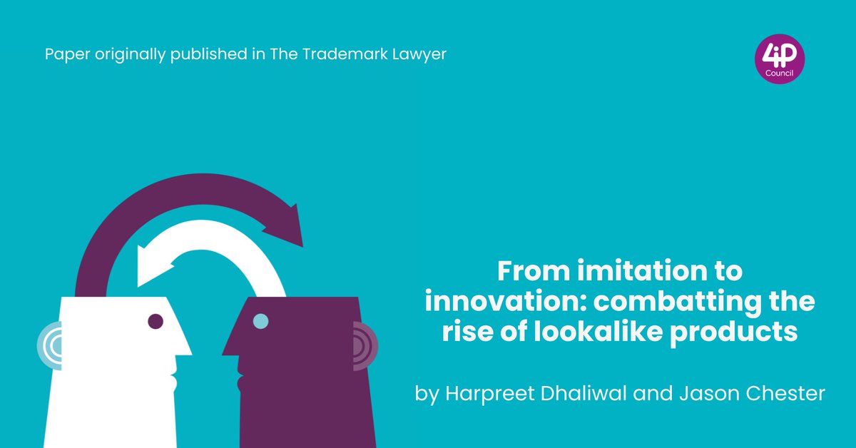 𝗙𝗿𝗼𝗺 𝗶𝗺𝗶𝘁𝗮𝘁𝗶𝗼𝗻 𝘁𝗼 𝗶𝗻𝗻𝗼𝘃𝗮𝘁𝗶𝗼𝗻: 𝗰𝗼𝗺𝗯𝗮𝘁𝘁𝗶𝗻𝗴 𝘁𝗵𝗲 𝗿𝗶𝘀𝗲 𝗼𝗳 𝗹𝗼𝗼𝗸𝗮𝗹𝗶𝗸𝗲 𝗽𝗿𝗼𝗱𝘂𝗰𝘁𝘀 𝗯𝘆 𝗛𝗮𝗿𝗽𝗿𝗲𝗲𝘁 𝗗𝗵𝗮𝗹𝗶𝘄𝗮𝗹 𝗮𝗻𝗱 𝗝𝗮𝘀𝗼𝗻 𝗖𝗵𝗲𝘀𝘁𝗲𝗿 (𝗛𝗚𝗙)

Lookalike products are increasingly common in the UK—borrowing