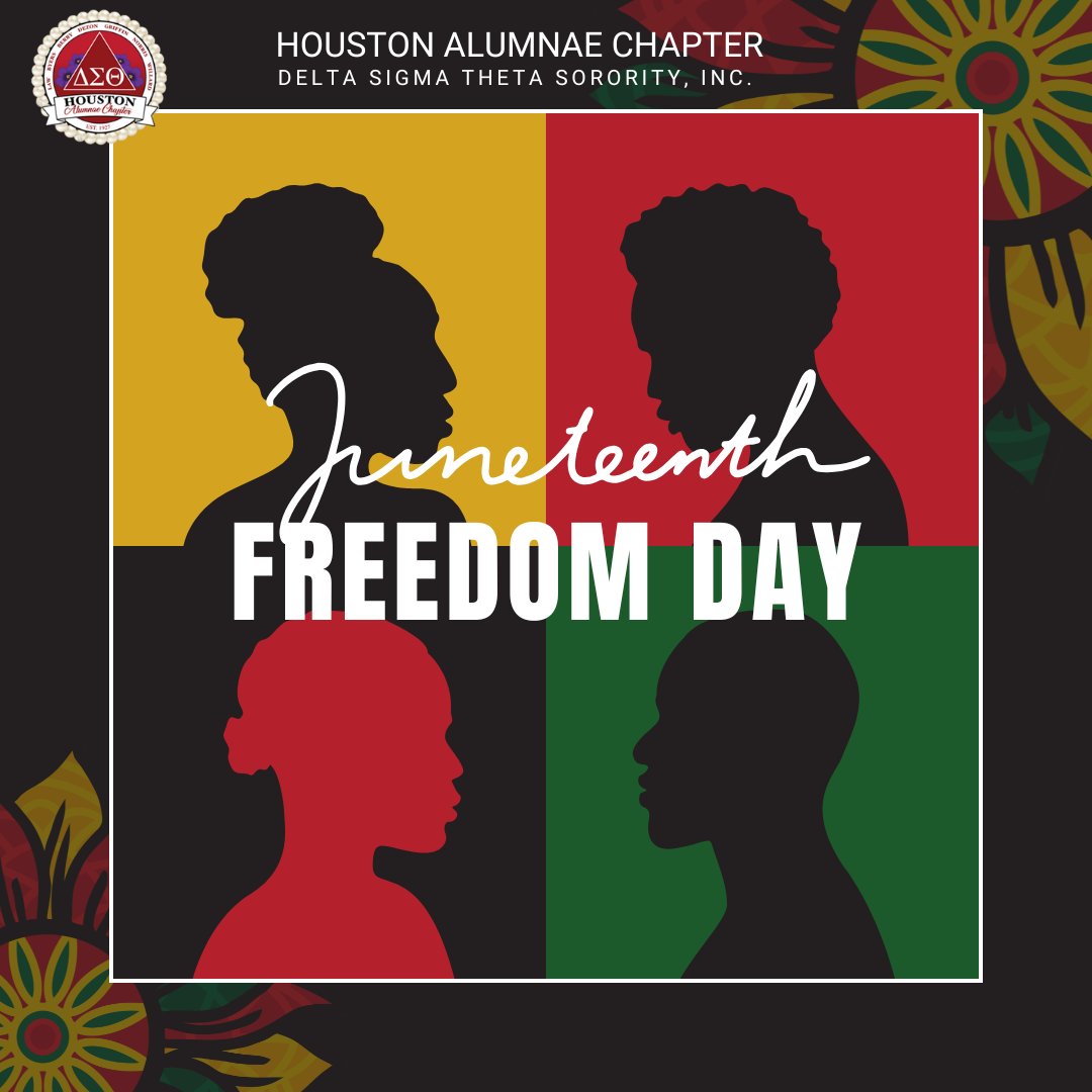 🖤❤️💚 Honoring Juneteenth 💚❤️🖤

On June 19, 1865, freedom finally reached the last enslaved Black Americans in Texas. Today, the Houston Alumnae Chapter honors that legacy by continuing the fight for justice, equity, and empowerment.

✊🏾 Celebrate. Educate. Liberate.