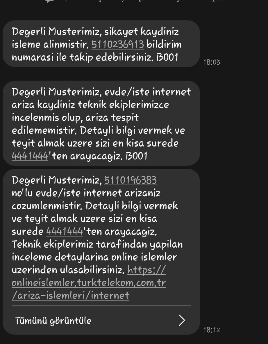 atidem's tweet photo. @TTDestek @umitonaltr    
@TurkTelekom  Sadece 7 dk da soru olmadığı söyleniyor. Arıza kaydını yaparlarken zaten sinyal yoktu. https://t.co/L16P0rknEw