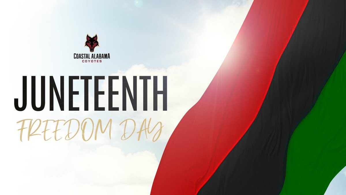 Today, we invite you to join the Coastal Alabama Athletic Department in honoring Juneteenth — a celebration of freedom and resilience! 

#Juneteenth