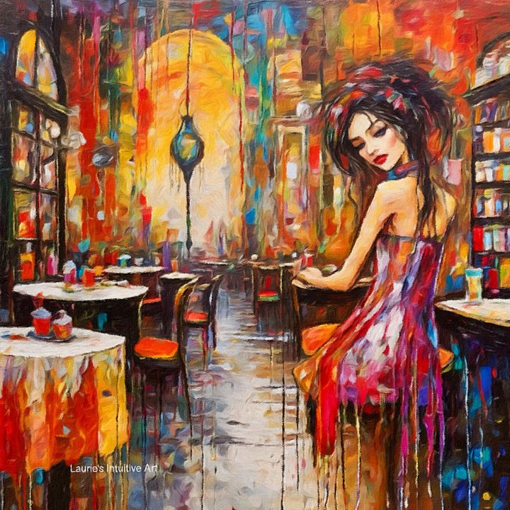 Art of the Day: "Bohemian Cafe". Buy at: ArtPal.com/LauriesArt111?…