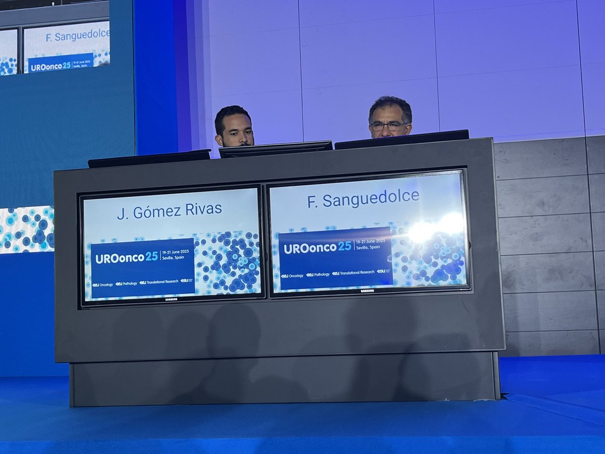 foxal72's tweet image. Great start for @Uroweb #UROonco25. Full room for the rapid fire debate on controversial issues in #ProstateCancer PSA vs MRI for sceening, targeted vs systematic biopsy, active surveillance for IR patients, LND vs no LND.. @JGomezRivas @F_Sanguedolce @veerukasi @TouijerKarim…