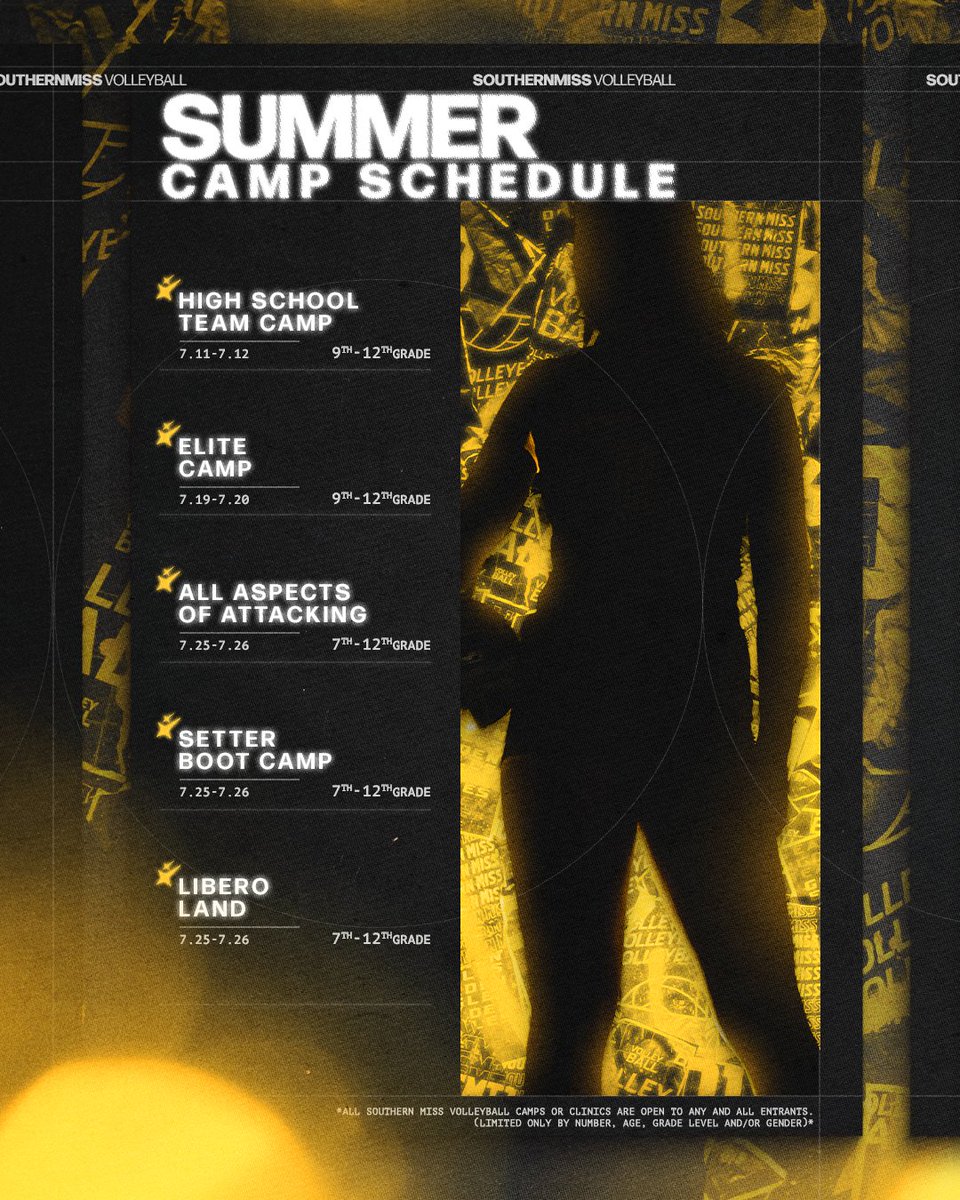 We've got five camps coming up in July at the Wellness Center! Sign up at the link below⬇️

🔗: smttt.info/VBCamps

#SMTTT