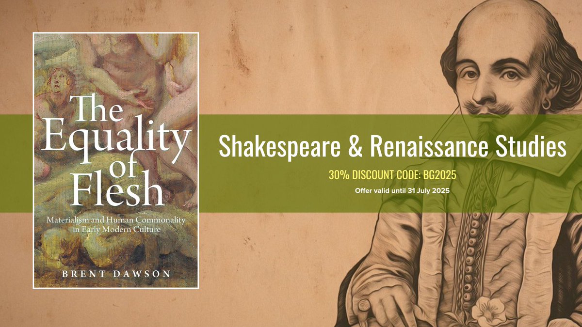 MNG - University Presses (@mngup_books) on Twitter photo The Equality of Flesh: Materialism and Human Commonality in Early Modern Culture by Brent Dawson traces a new genealogy of equality before its formalization under liberalism.
Browse the MNG virtual exhibition: combinedacademic.co.uk/britgrad-2025/…
<a href="/britgrad/">BritGrad 2025</a> #britgrad2025 @cornellpress The Equality of Flesh: Materialism and Human Commonality in Early Modern Culture by Brent Dawson traces a new genealogy of equality before its formalization under liberalism.
Browse the MNG virtual exhibition: combinedacademic.co.uk/britgrad-2025/…
<a href="/britgrad/">BritGrad 2025</a> #britgrad2025 @cornellpress