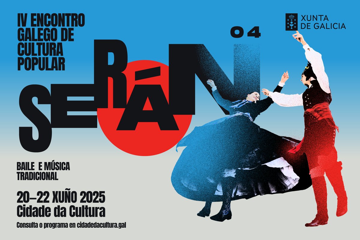 Non vos podedes perder o Serán 04 deste ano. Música, baile, cultura... ✨TRADICIÓN!✨

Estarán as Pandeireteiras da Federación XOC e o noso Coro de Música Tradicional xunto cos marabillosos gaiteiros.

Alí vos esperamos a todxs na Cidade da Cultura do 20 ao 22 de xuño.