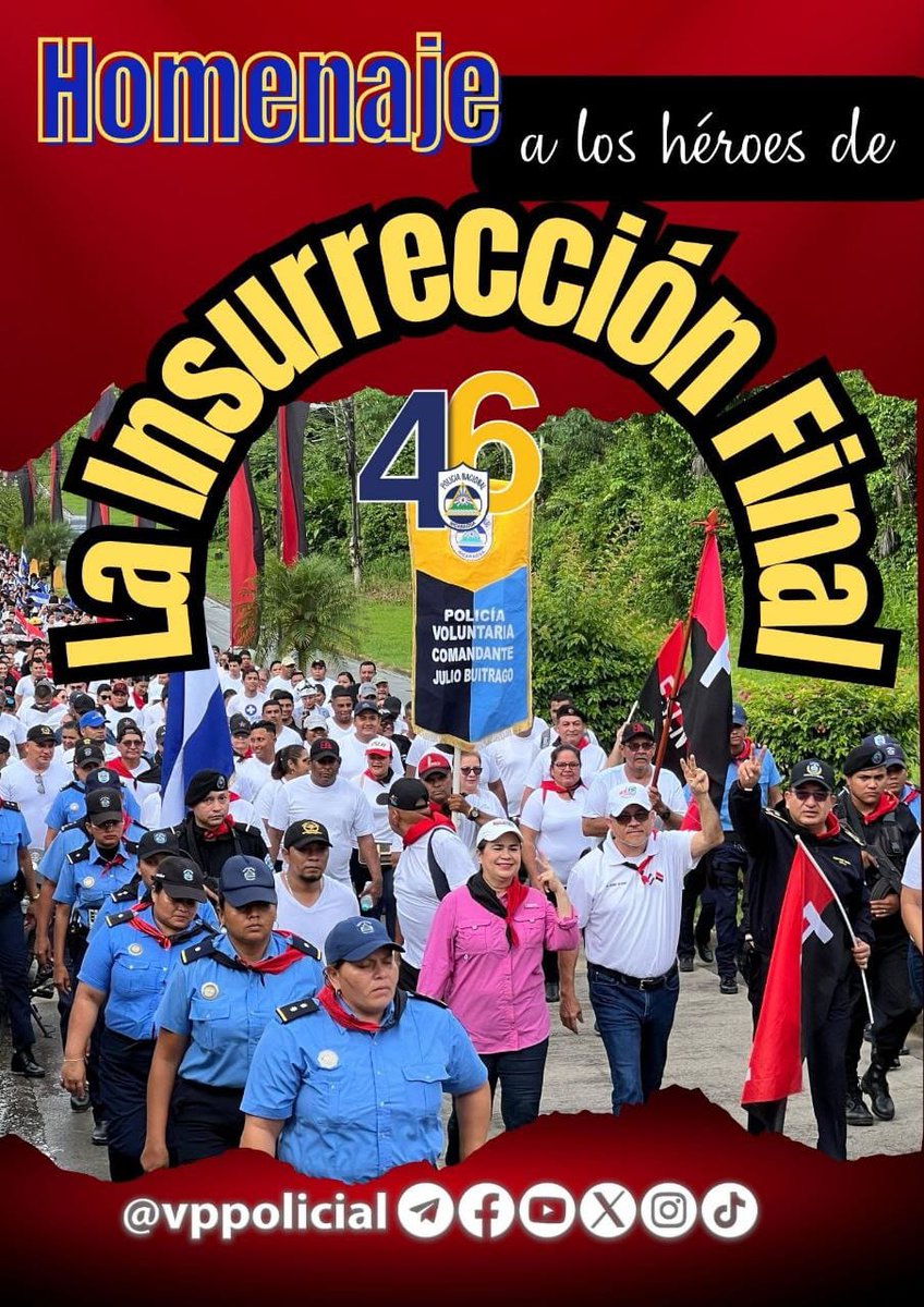 #Nicaragua 

La memoria de cada uno de nuestros Héroes y Mártires sigue encendida 🔥 como llama qué arde para seguir iluminando el camino de la Paz, Seguridad, Bienestar y Soberanía de las familias nicaragüenses. 

❤️🖤¡Leales siempre, traidores nunca!

#JuntoALaComunidad