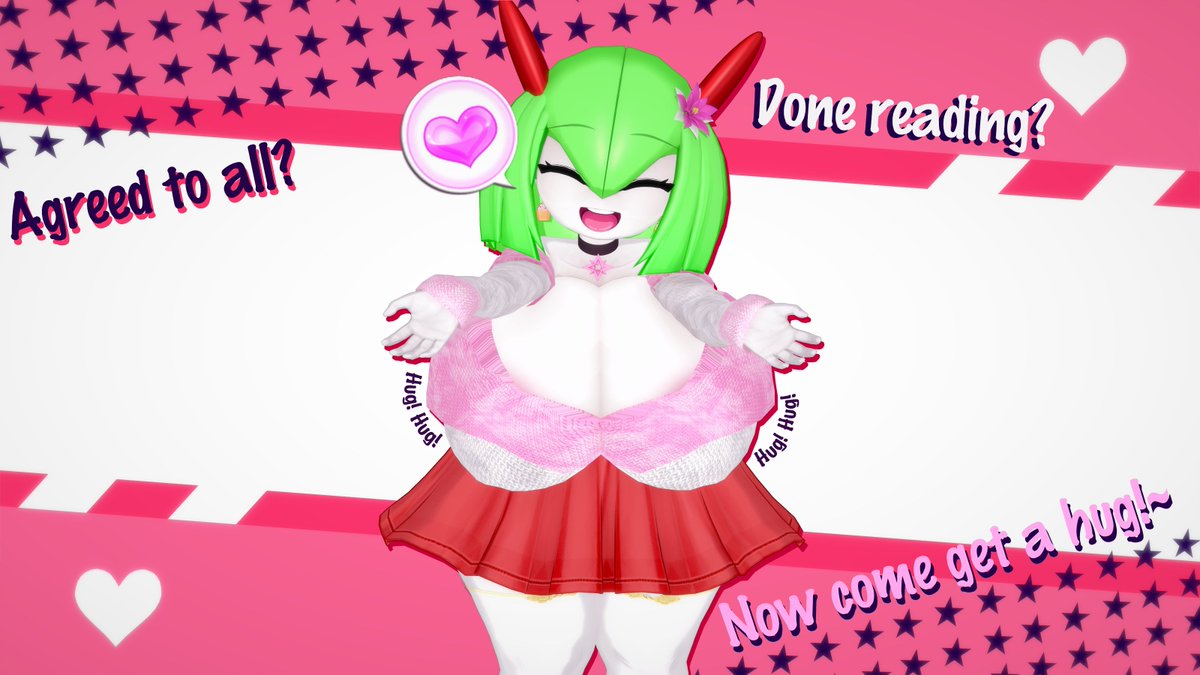 We good? Accept all terms and conditions? Surrender your soul to the Kirlia?

Good!

𝑁𝑜𝑤 𝑐𝑜𝑚𝑒 𝑔𝑒𝑡 𝑦𝑜𝑢𝑟 𝑯𝑼𝑮.ᐟ ♡