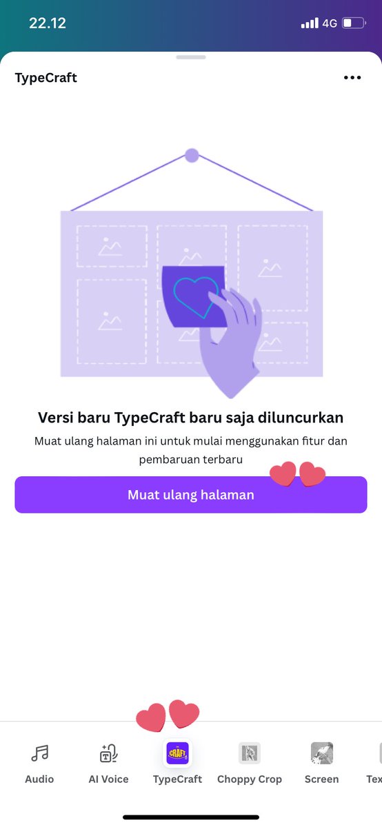 Thingkerbellala's tweet photo. Guys disini ada yg designer canva ga ya? Mau nanya deh ini kalo muncul gini gimana ya? Siang tadi aku pake masih bisa, abis maghrib tadi kaya gitu terus. Udah di logout sama di refresh dari maghrib tetep kaya gitu. Ada yg tau kenapa?
- ini casenya aku mau pake aplikasi dlm canva https://t.co/3s4SpSfZQq