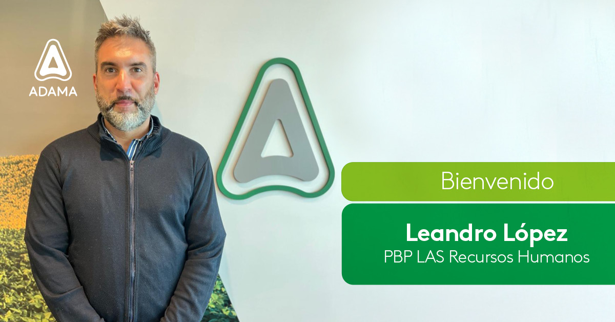 Nuestro equipo sigue creciendo!
Nos complace anunciar que Leandro López se suma como People Business Partner para LAS, en el área de Recursos Humanos de ADAMA.