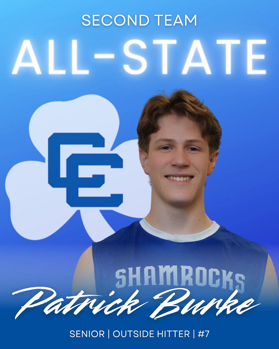 Congrats to Pat Burke, 2nd Team All-State 👏🏼