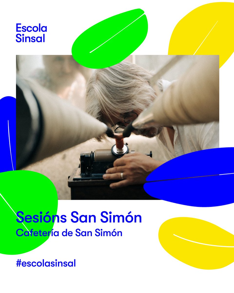 Festival Sinsal (@sinsalaudio) on Twitter photo 🎙 As Sesións San Simón volven a #Sinsal2025 🎶
Gravacións ao vivo en cilindro de cera da man de Aleks Kolkowski. Dous minutos de música… e unha viaxe no tempo.
📍Na cafetería da illa, durante toda a fin de semana.
🔗 ℹ️ festival.sins.al/gl/novas/130/a…
#EscolaSinsal #SesiónsSanSimón 🎙 As Sesións San Simón volven a #Sinsal2025 🎶
Gravacións ao vivo en cilindro de cera da man de Aleks Kolkowski. Dous minutos de música… e unha viaxe no tempo.
📍Na cafetería da illa, durante toda a fin de semana.
🔗 ℹ️ festival.sins.al/gl/novas/130/a…
#EscolaSinsal #SesiónsSanSimón