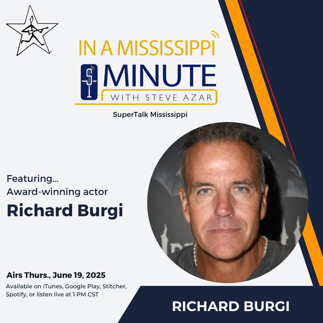 Steve Azar (@steveazar) on Twitter photo Back today on In A MS Minute is award-winning actor Richard Burgi @dick_burgi! Tune in on <a href="/supertalk/">SuperTalk Mississippi</a> radio & check out our podcast everywhere.
#superiorcatfish @visitms @guarantybank @prrofficial #dancingrabbitgolfclub @sherinsauce Back today on In A MS Minute is award-winning actor Richard Burgi @dick_burgi! Tune in on <a href="/supertalk/">SuperTalk Mississippi</a> radio & check out our podcast everywhere.
#superiorcatfish @visitms @guarantybank @prrofficial #dancingrabbitgolfclub @sherinsauce