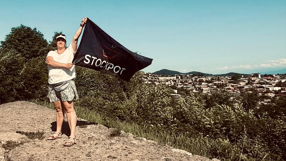 Flying the flag in Kutaisi Georgia 😁