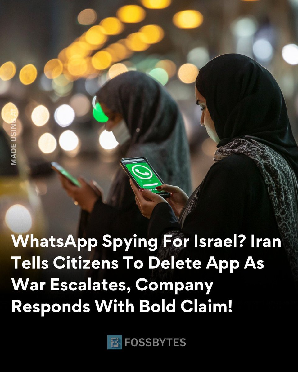 CyberpunkTTRPG's tweet image. WhatsApp Spying For Israel? Iran Tells Citizens To Delete App As War Escalates, Company Responds With Bold Claim #WhatsApp #SpyTech #Surveillance #Encryption #BulkData #MessagingPlatform #MetaData #Cyberpunk #TTRPG #RPG