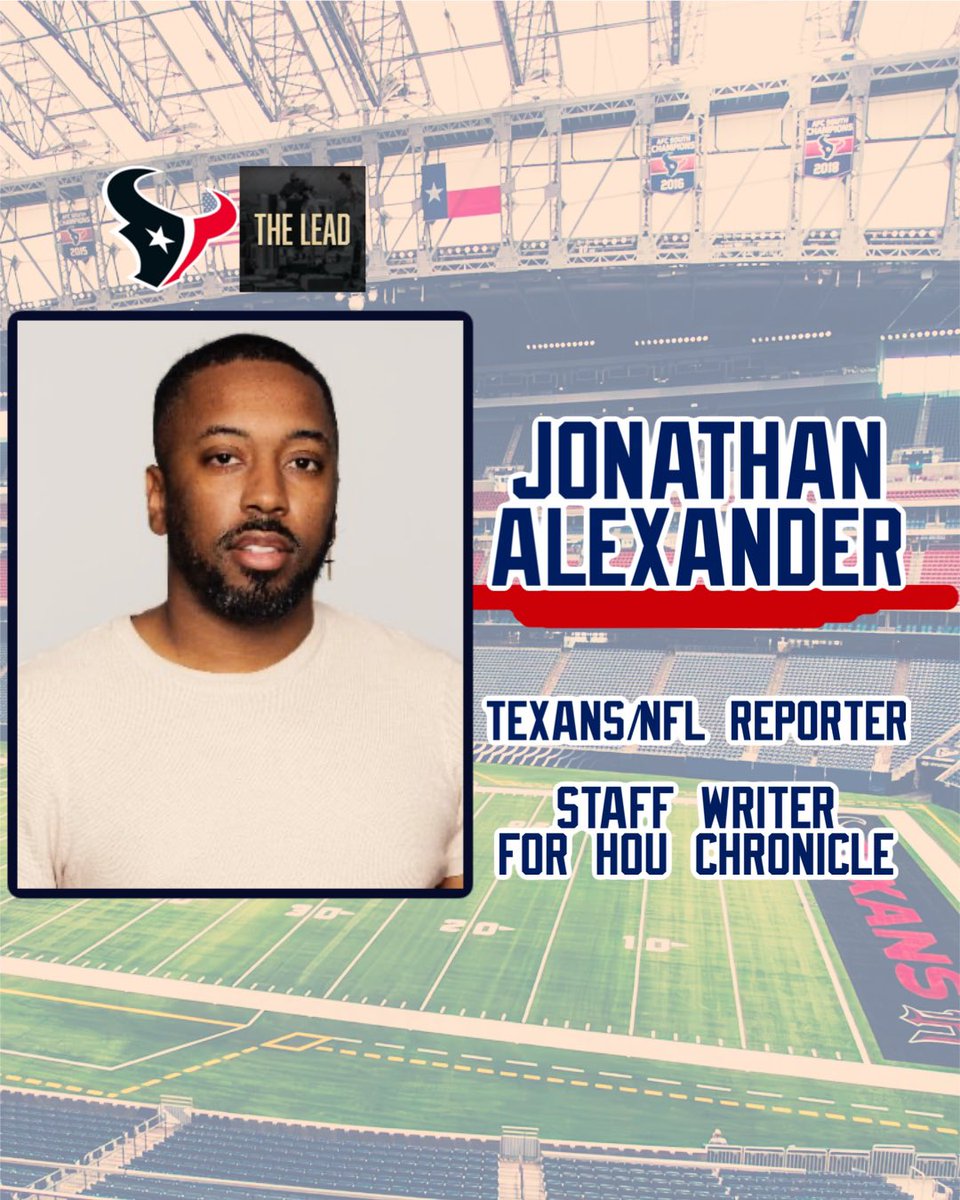Going live tonight at 8PM!

Special guest: <a href="/jonmalexander/">Jonathan M Alexander</a> from the Houston Chronicle 🔥

We’re talking ALL things #Texans — recent moves, expectations &amp; more!

📺 Tune in tonight on my YouTube channel!