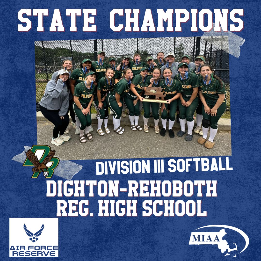 🎉Congratulations to the Division III Softball State Champions, Dighton-Rehoboth Regional High School!