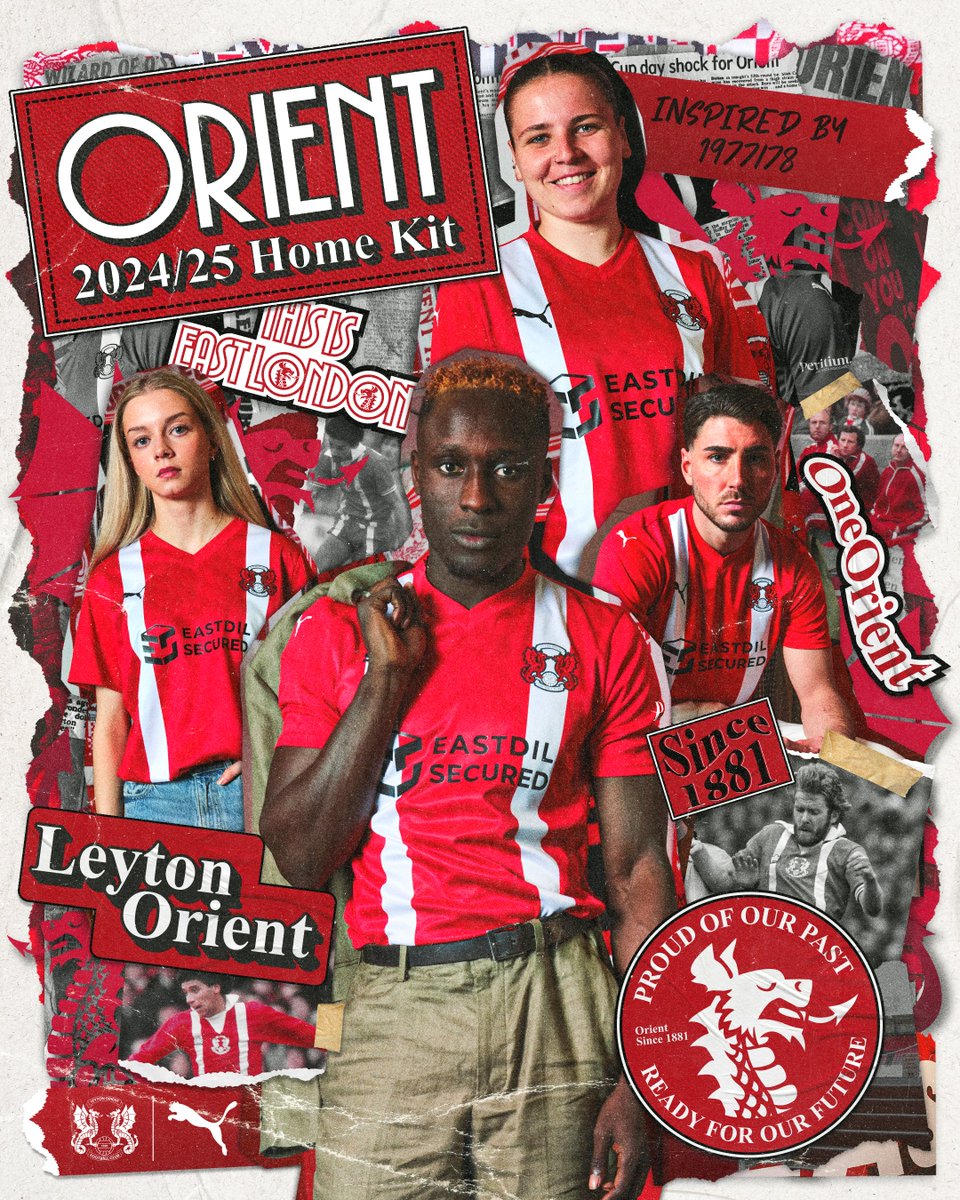 B3x_Graphics's tweet image. 📂 From the archives... As it's kit launch season, I wanted to look back at the creative I developed for Leyton Orient's kit last year.
Home Kit - Inspired by Orient's FA Cup team in 1977: behance.net/gallery/202205…
Away Kit - Inspired by modern fashion: behance.net/gallery/200487…
