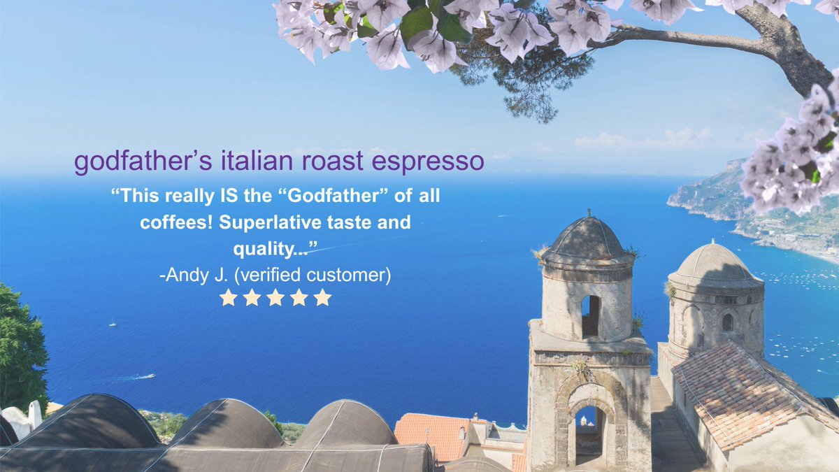 CoffeeDirect's tweet image. Make your morning an espresso you can’t refuse, like Andy. Godfather’s blend is bold &amp;amp; full of flavor. 🇮🇹☕