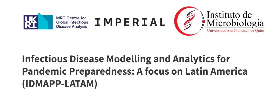 Jameel Institute (@imperial_jameel) on Twitter photo 📢El <a href="/MRC_Outbreak/">MRC Centre for Global Infectious Disease Analysis</a> y la <a href="/USFQ_Ecuador/">Universidad San Francisco de Quito</a> tienen el placer de invitarle a aplicar para el taller “Infectious Disease Modelling and Analytics for Pandemic Preparedness: A focus in Latin America (IDMAPP-LATAM)” 😷📊Aplique antes del 18 de julio 👉 mrc-ide.github.io/IDMAPP-LATAM/ 📢El <a href="/MRC_Outbreak/">MRC Centre for Global Infectious Disease Analysis</a> y la <a href="/USFQ_Ecuador/">Universidad San Francisco de Quito</a> tienen el placer de invitarle a aplicar para el taller “Infectious Disease Modelling and Analytics for Pandemic Preparedness: A focus in Latin America (IDMAPP-LATAM)” 😷📊Aplique antes del 18 de julio 👉 mrc-ide.github.io/IDMAPP-LATAM/
