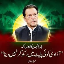 بار بارُکہہ چکا ہوں 💔

آزادی کوئی پلیٹ میں رکھ کر نہیں دیتا ۰۰۰