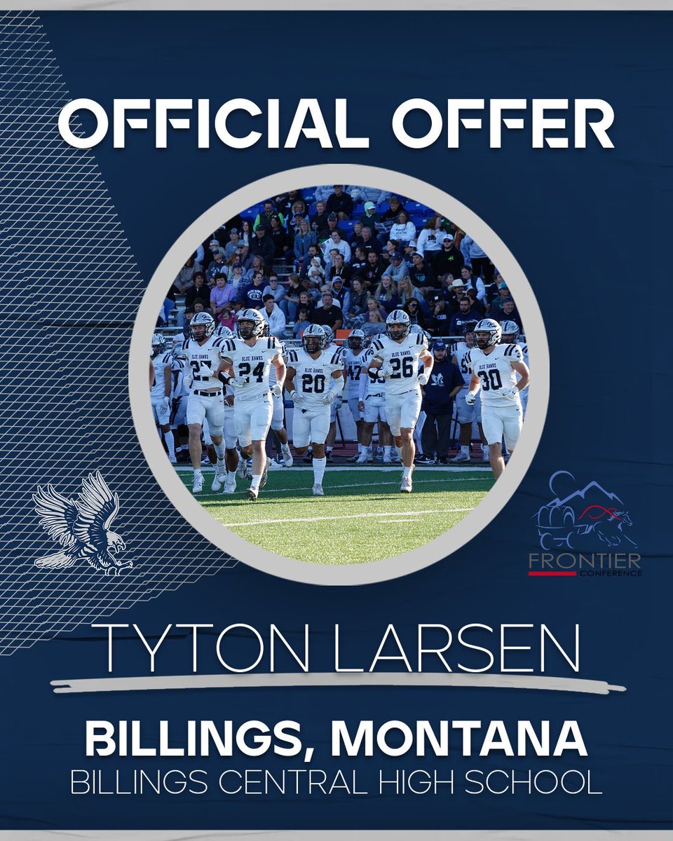 Tyton Larsen (@tyton46) on Twitter photo After a great talk with Dickinson state, I am very grateful for my very first official offer. <a href="/BlueHawkFB/">Dickinson State Football</a> After a great talk with Dickinson state, I am very grateful for my very first official offer. <a href="/BlueHawkFB/">Dickinson State Football</a>