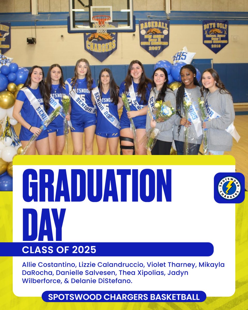 SpotswoodHoops's tweet image. The Final Buzzer On High School, But The Game Of Life Is Just Tipping Off! 👩🎓 🏀 #WeAreChargers #ChargeUp #OnceAChargerAlwaysACharger