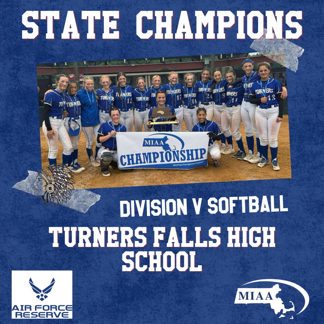 🎉Congratulations to the Division V Softball State Champions, Turners Falls High School!