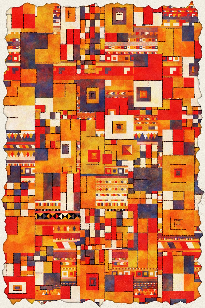 EdgeFold #463 minted by <a href="/veryordinally/">ordinally</a> 🧡

Love seeing the larger blocks here and how it shows the depth of various textures! 🟧