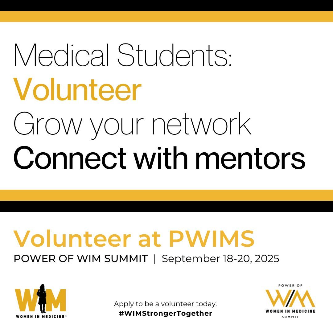 Medical students, time is running out to apply for the student ambassador program for the Power of Women in Medicine Summit™ happening September 18-20th at the Drake Hotel in Chicago, IL. Applications now close 6/21/2025. Link in bio to apply.
#PWIMS2025 #WIMStrongerTogether