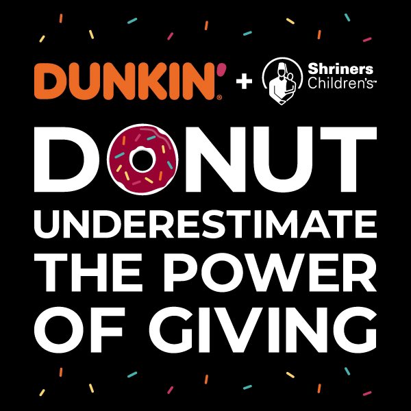 ShrinersFlorida's tweet image. Do you run on Dunkin’? 🍩☕️ From June 23rd-27th, you can visit your favorite Tampa Bay area Dunkin’ location & support @shrinershosp at the same time. ❤️😋 Visit tinyurl.com/bdeprfr3 for a listing of participating locations! #thankyou @dunkindonuts #community #partner