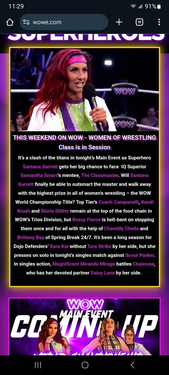 TPRfriends's tweet image. From August to April, @goldiec_wow 🙌 was presented as a main star 🌟 of @wowsuperheroes . She's put in all of the work and done the media rounds. And, now she's been on TV 📺 once over the past 2 months or so... show has gone bizzaro world 🗺. WHAT GIVES⁉️
#Woofpack 🐩🐩🐩