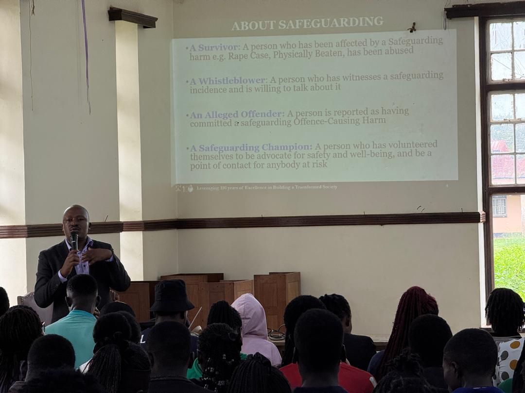 DOS_Makerere's tweet image. Safeguarding sensitisation for @MakCAES students on recess at Kabanyolo Hostel happening.