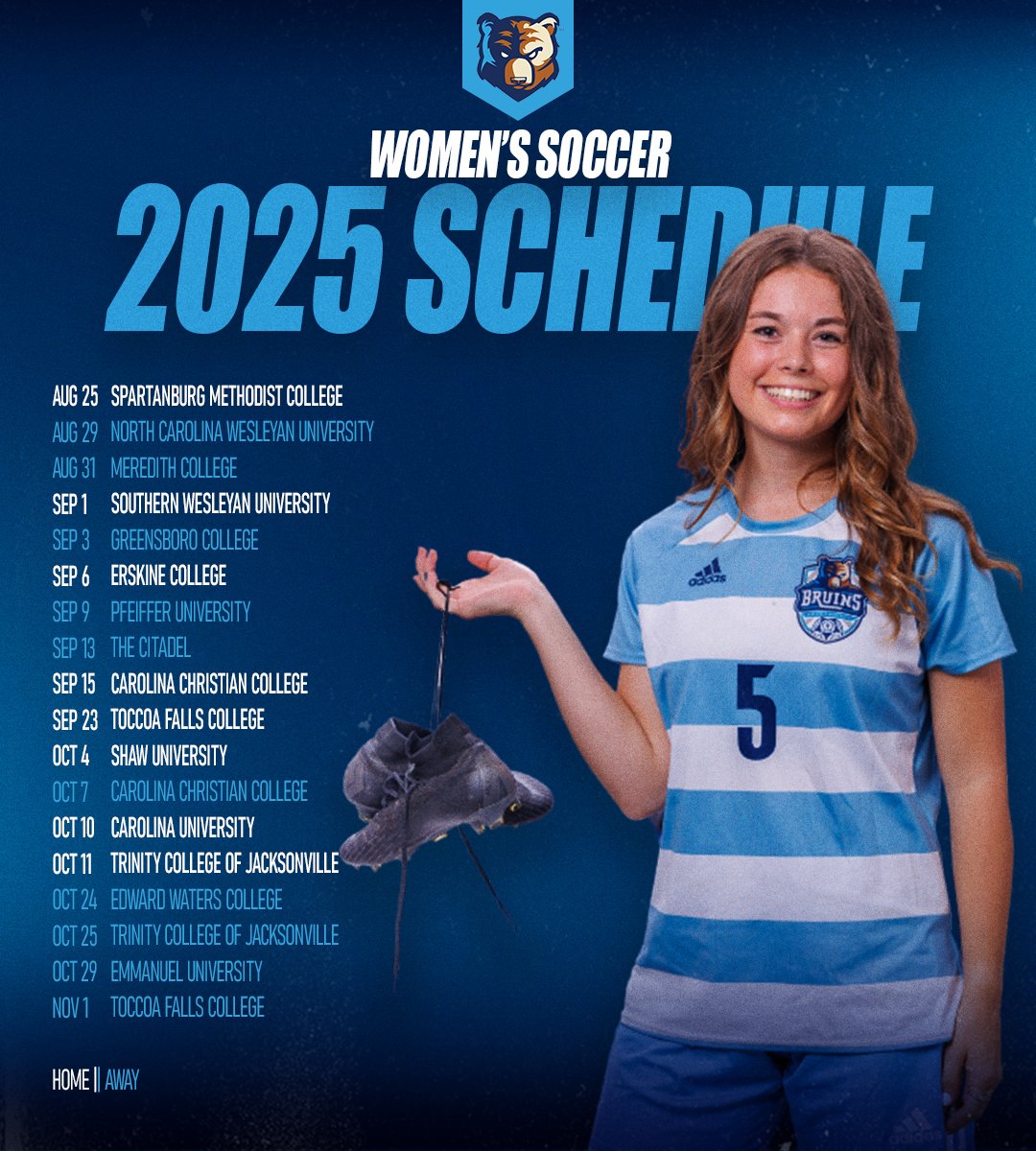 Mark your calendars...the 2025 Women's Soccer schedule is HERE!

🗓️ » bit.ly/4jZPeGa

🙌⚽️