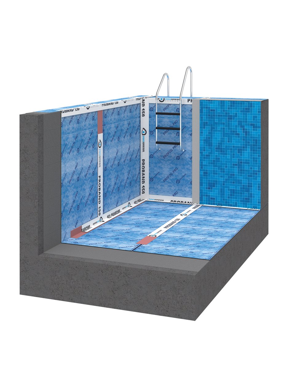 PROFOIL PRO is a polyethylene membrane with non-woven fabric on both sides: invisible waterproofing and maximum adhesion make it ideal for wellness areas, pools and SPAs.