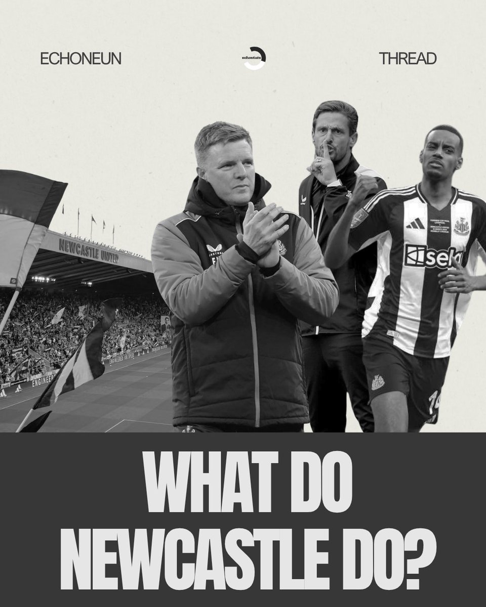 echo9stats's tweet image. Team Watch 📯: Newcastle United
Newcastle United are in a big dilemma coming into the summer window. They face PSR issues despite making UCL football on the last day, their priced possesion Isak is being courted by many clubs and they need to improve the squad for next season