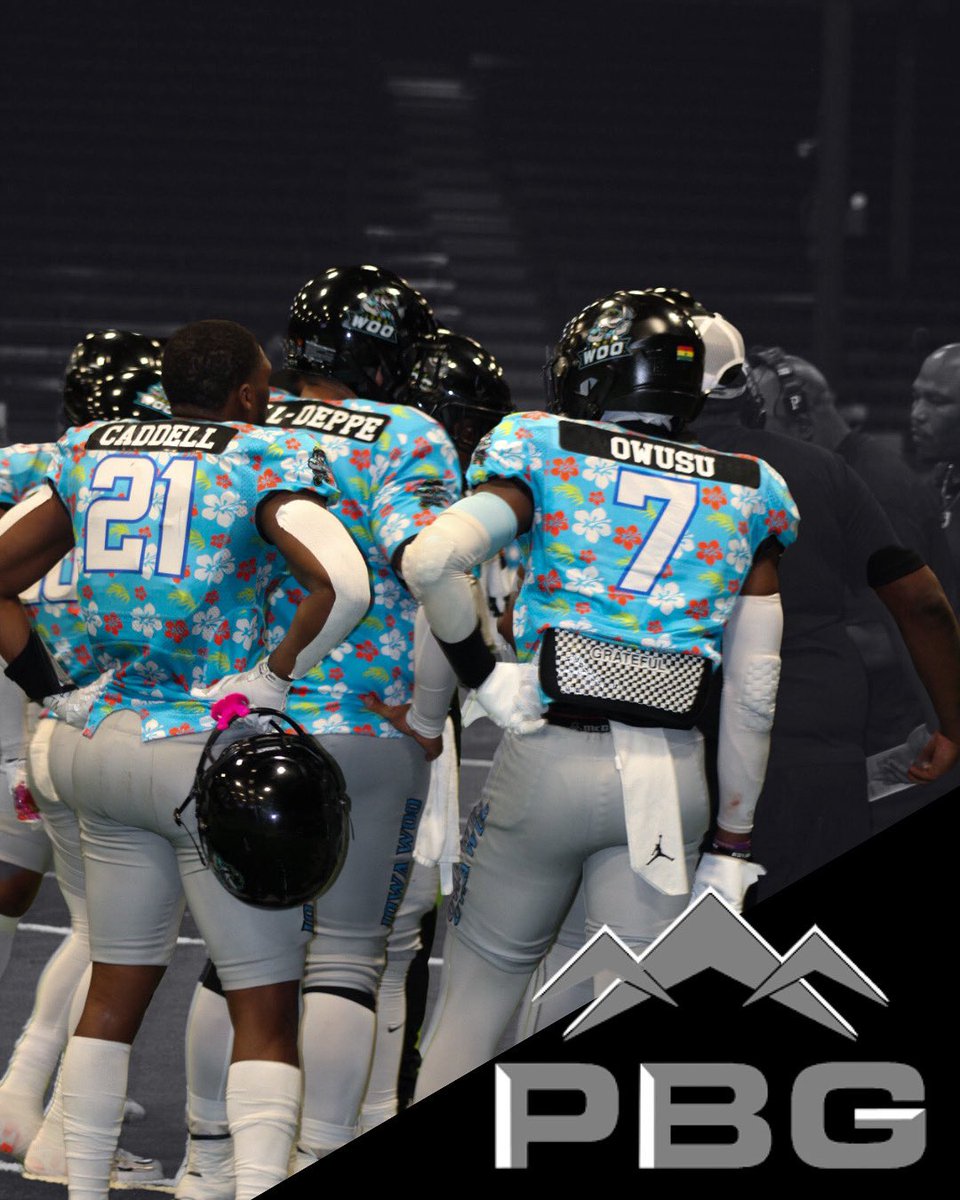 IowaWooALF's tweet photo. 🎉 Huge shoutout to PBG Sportswear for their incredible support and commitment to our team! 🙌
They proudly sponsored our special Hawaiian jerseys that you all saw in action last Saturday! 🌺🏈

Be sure to check them out at 👉 https://t.co/5YvhYUFoFP
Thanks again, PBG Sportswear! https://t.co/YGIcmqqyff