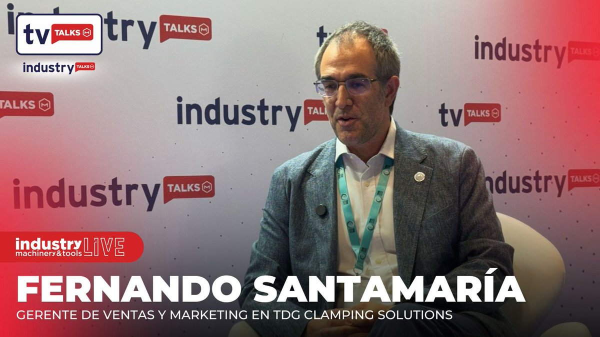 IndustryTalksES's tweet image. 🔴#industryLIVE | Fernando Santamaría, #TDG: “Queremos que se nos reconozca como un referente en soluciones a medida.” @IndustryLive_ #GoIndustry🚀 👉🏼¡𝐃𝐚𝐥𝐞 𝐚𝐥 𝐩𝐥𝐚𝐲! ▶️ youtube.com/watch?v=yDozCo… @IndustryLive_ #GoIndustry🚀