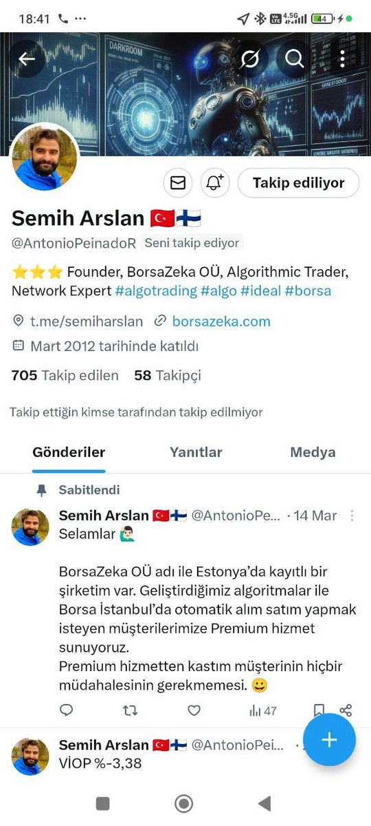 Arkadaşlar benim de sahte hesabımı açmışlar. 

Bu hesabı gördüğünüz yerde engelleyin. Özel mesaj atarsa okumadan silin.