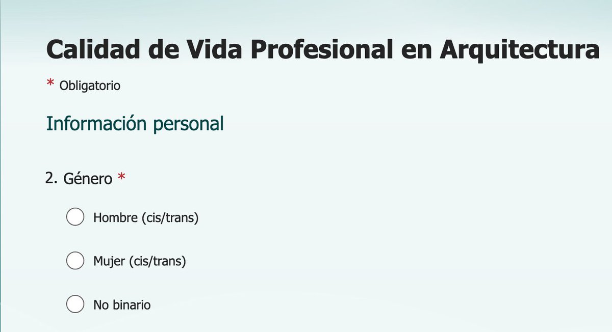 Nos dicen algunas arquitectas que se niegan a responder esta encuesta del Consejo Superior de los Colegios de Arquitectos de España <a href="/CSCAE/">CSCAE</a> y la Universidad del País Vasco <a href="/upvehu/">UPV/EHU</a>.
"El resultado será irreal. Muchas arquitectas feministas no participaremos y, en el sector de la