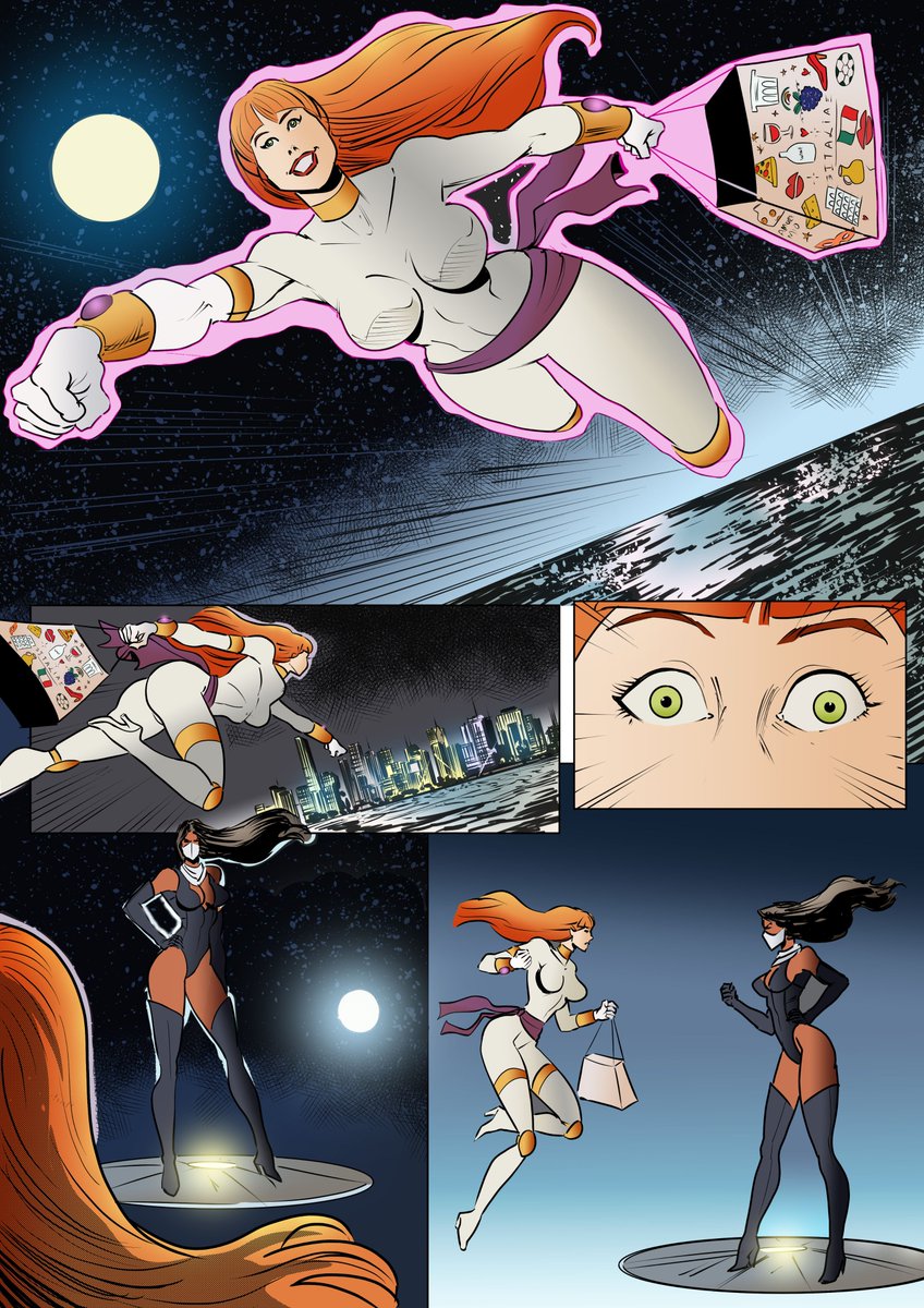 RisingStarCom's tweet image. Here's a preview of two pages in the upcoming Cosmo Girl #1, where she encounters Gravitas!
SIGN UP: kickstarter.com/projects/risin…