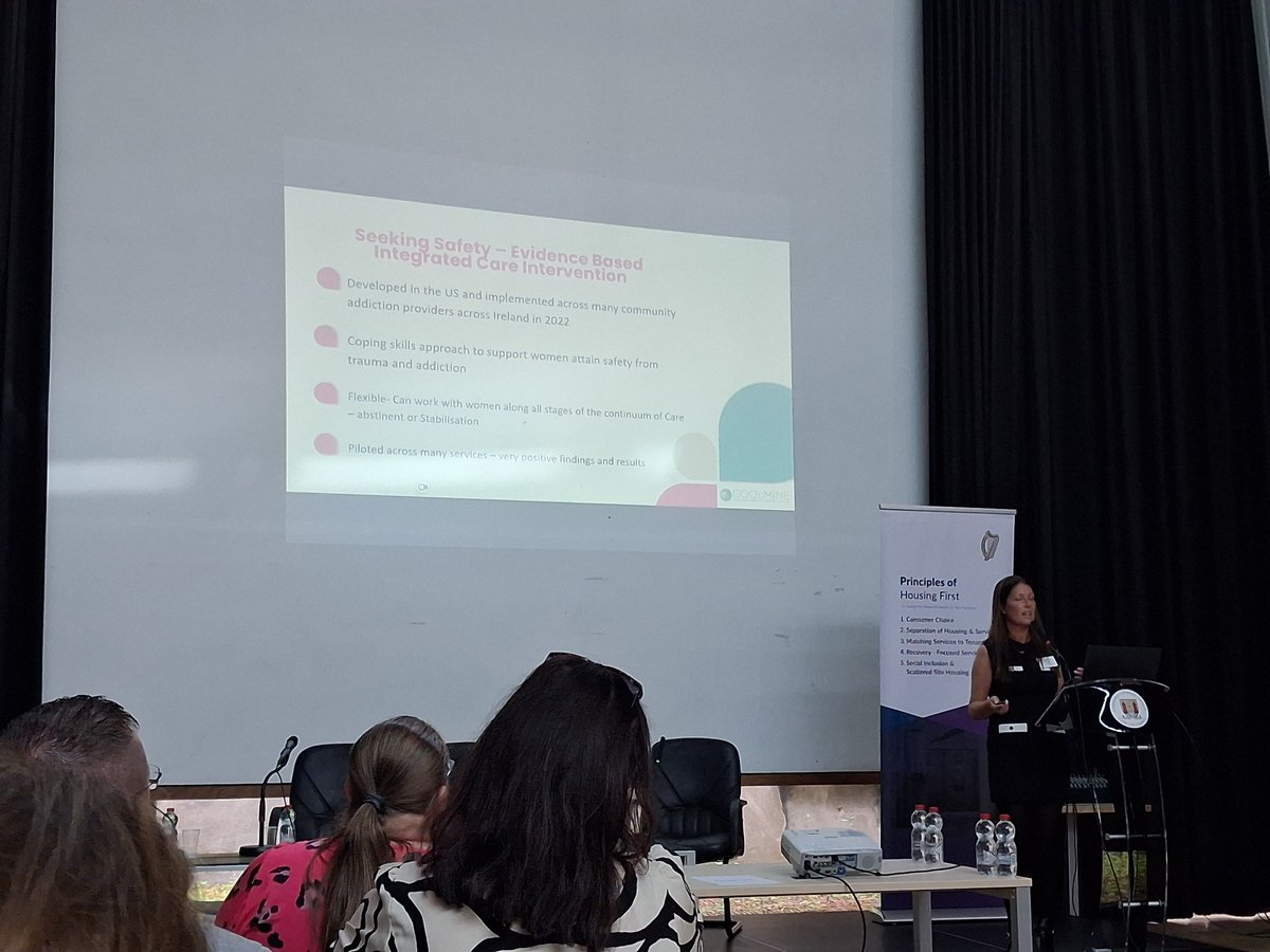 HSE_SI's tweet image. Today we attended a Housing First conference with Caro Theunisz, HSE SI, presenting on the National Learning &amp;amp; Development Programme. 

We also heard from HSE SI clinical staff supporting tenancies &amp;amp; on the importance of gender-responsive homeless services.

#HousingFirst