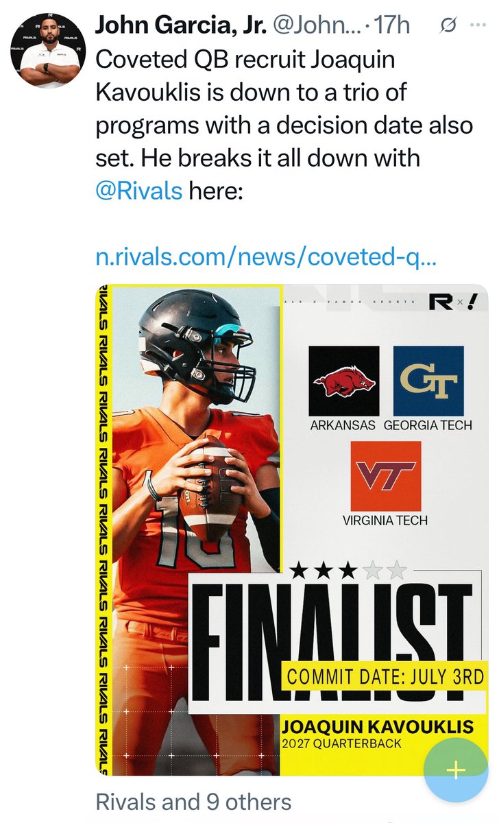 E Kav (@bubbakav75) on Twitter photo Amazing journey so far. Blessed to have these opportunities. Thank you <a href="/Rivals/">Rivals</a> <a href="/JohnGarcia_Jr/">John Garcia, Jr.</a> <a href="/samspiegs/">Sam Spiegelman</a> <a href="/adamgorney/">Adam Gorney</a> for your continued support. <a href="/joaquinkav10/">Joaquin Kavouklis QB</a> <a href="/baylintrujillo/">Baylin Trujillo</a> Amazing journey so far. Blessed to have these opportunities. Thank you <a href="/Rivals/">Rivals</a> <a href="/JohnGarcia_Jr/">John Garcia, Jr.</a> <a href="/samspiegs/">Sam Spiegelman</a> <a href="/adamgorney/">Adam Gorney</a> for your continued support. <a href="/joaquinkav10/">Joaquin Kavouklis QB</a> <a href="/baylintrujillo/">Baylin Trujillo</a>