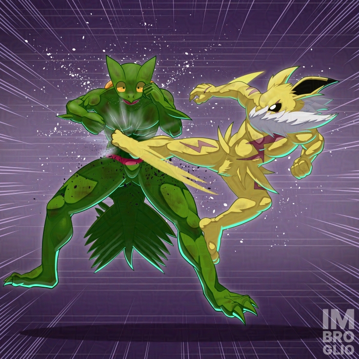 Cm work. Raito's lightning kick penetrated Evergreen's defense and went right through the Sceptile's stomach. It's a massive, clean hit!

for Altairey in FA