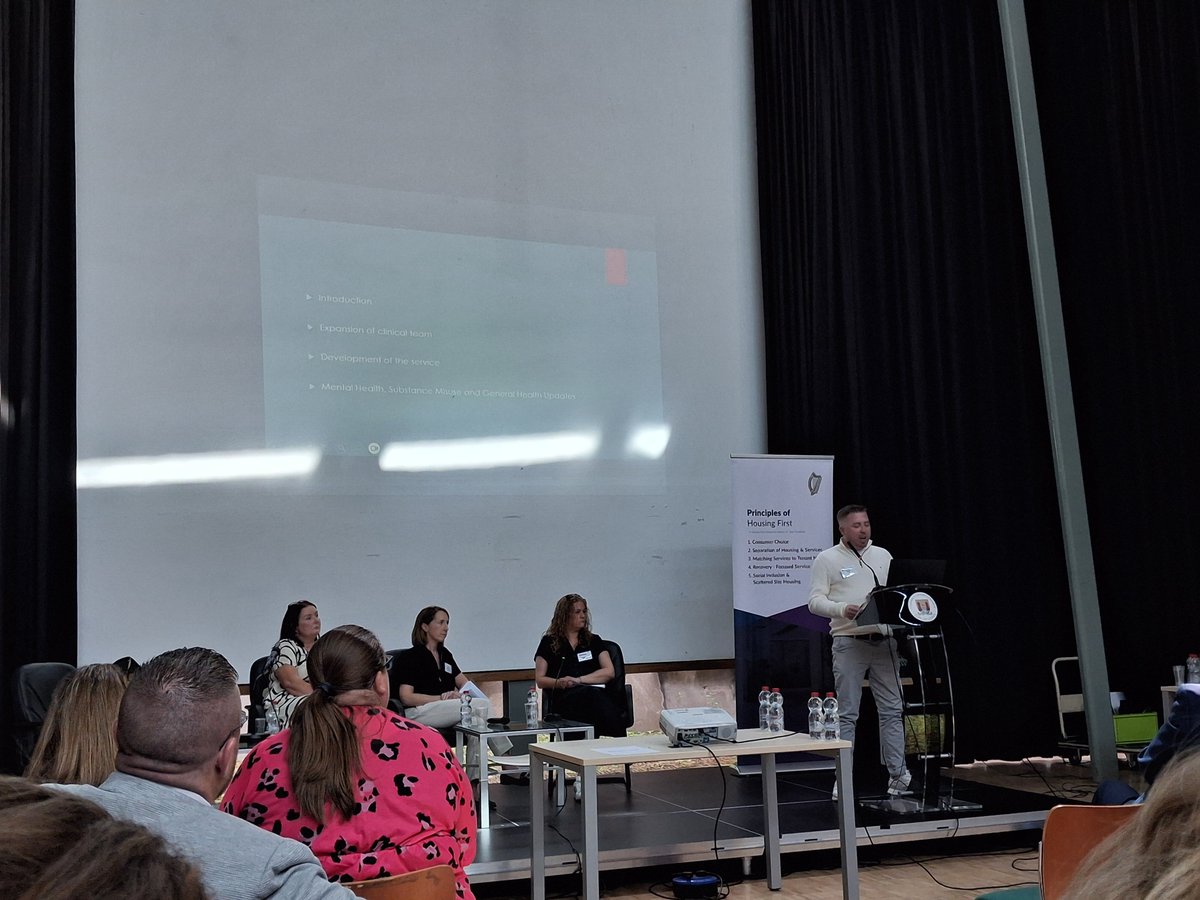 HSE_SI's tweet image. Today we attended a Housing First conference with Caro Theunisz, HSE SI, presenting on the National Learning &amp;amp; Development Programme. 

We also heard from HSE SI clinical staff supporting tenancies &amp;amp; on the importance of gender-responsive homeless services.

#HousingFirst