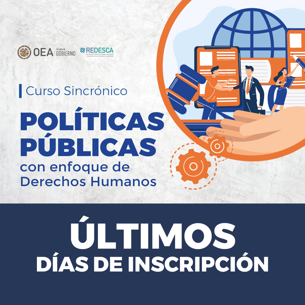 🚨¡Últimos días para postular!
🎓¿Quieres transformar la gestión pública desde una perspectiva de derechos humanos?
Inscríbete al curso: #PolíticasPúblicas con Enfoque de DDHH
🗓️1 de julio al 7 de agosto
⏳Inscripciones hasta el 20 de junio
🔗Más info: oas.org/ext/es/princip…