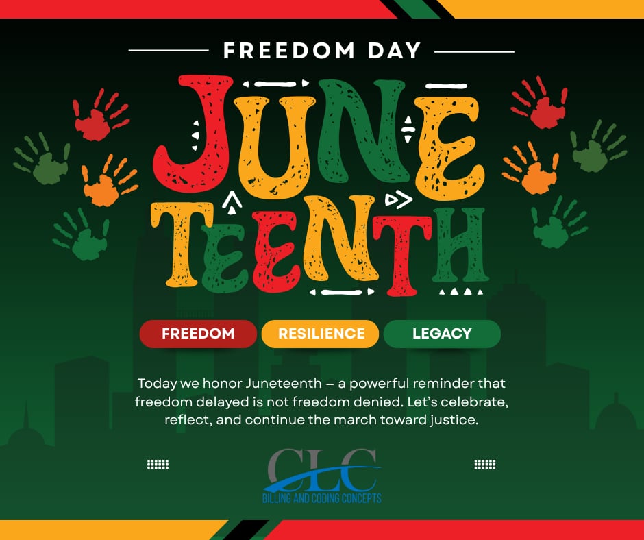 CLC_Concepts's tweet image. Celebrate Freedom. Honor History. Embrace Progress.
Happy Juneteenth! ❤️💛💚 #Juneteenth #FreedomDay