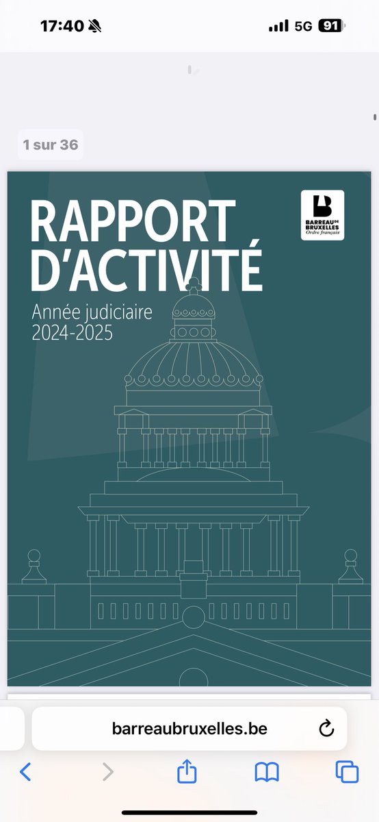 Le rapport d’activité 2024-2025 du Barreau de Bruxelles a été publié : 5128 avocats exercent barreaubruxelles.be/uploads/docume…